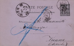 00414 Carta Postal Viena 1885 - Autres & Non Classés