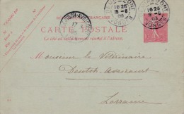 00415 Carta Postal Remiremont-Vosges A Larranie 1906 - Otros & Sin Clasificación