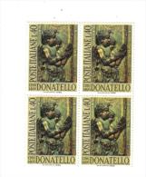 Francobolli Italia-quartina-donatello  1972 - Blocks & Sheetlets