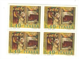 Francobolli Italia-quartina-natale-19 74 - Blocs-feuillets