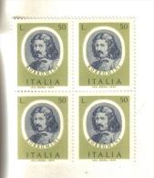 Francobolli Italia-quartina-l. 50 Borromini- 1974 - Blokken & Velletjes