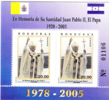 Honduras 2005 Pope John Paul II Sheet MNH - Honduras