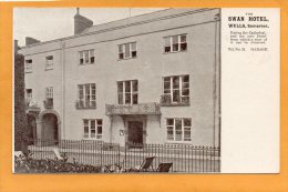 Swan Hotel Weels Somerset 1905 Postcard - Wells