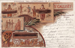 ROMA  /  Souvenir Des Catacombes De ST. CALLISTE - Cartolina Fine ´800 _ Viaggiata 28.11.1911 - Museen