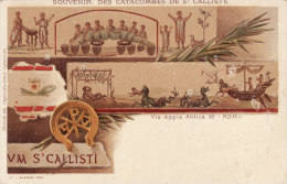 ROMA  /  Souvenir Des Catacombes De ST. CALLISTE - Cartolina Fine ´800 - Museen