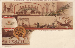 ROMA  /  Souvenir Des Catacombes De ST. CALLISTE - Cartolina Fine ´800 - Musées