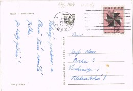 3967. Postal PLZEN (Checoslovaquia) 1964. Vista Hotel Slovan - Storia Postale