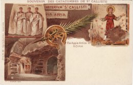 ROMA  /  Souvenir Des Catacombes De ST. CALLISTE - Cartolina Fine ´800 - Museums