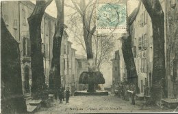 BARJOLS VAR 9 PLACE DE LA MAIRIE ECRITE CIRCULEE EN 1906 - Barjols
