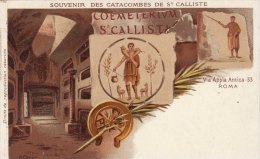 ROMA  /  Souvenir Des Catacombes De ST. CALLISTE - Cartolina Fine ' 800 - Museos