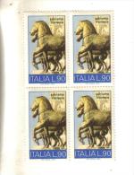 Francobolli Italia-quartina -salviamo Venezia-1973 - Blocks & Kleinbögen