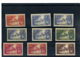 - FRANCE COLONIES . TIMBRES DE GUINEE . 1938/40  . NON OBLITERES - Unused Stamps
