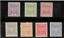 POLOGNE  N° 356/ 362   NEUF * *   LUXE    DE  1932/35 - Ungebraucht