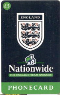 TARJETA DEL REINO UNIDO DE UNA TARJETA DE EL ESCUDO DE ENGLAND 5 LIBRAS (NUEVA-MINT) - BT Schede Mondiali (Prepagate)