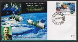 PAKISTAN Special Cover On "SHENZHOU 10" China Space Ship 26.6.2013 Yuri Gagarin Portrait - Pakistán