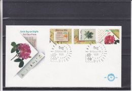 Fleurs - Dessins D´enfants - Pays Bas - Lettre De 1988 - Exposition Philatélique - Covers & Documents