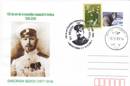 GHEORGHI SEDOV,RUSSIAN EXPEDITION IN THE ARCTIC , SPECIAL COVER, 2000,ROMANIA - Expéditions Arctiques