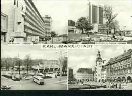 Karl-Marx-Stadt MB Omnibus-Bahnhof Markt Lobgedichte Hotel Kongress 1978 - Chemnitz (Karl-Marx-Stadt 1953-1990)