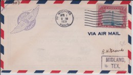 USA - 1931  - POSTE AERIENNE - ENVELOPPE AIRMAIL De WICHITA  ( KANSAS ) -  WICHITA THE AIR CAPITAL - 1c. 1918-1940 Cartas & Documentos