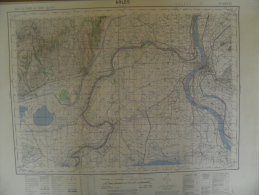 CARTE GEOGRAPHIQUE - ARLES - Villages Quatre Angles Générac/Beauvoisin - Arles - Etang De Scamandre/Marais Mas Ponteyes - Topographical Maps