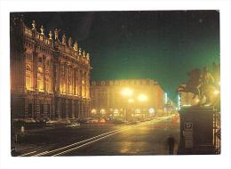 C2673 Torino - Piazza Castello - Palazzo Madama - Via Roma - Notturno / Non Viaggiata - Piazze