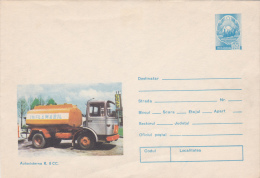 ROMANIAN TRUCK,COVER STATIONERY,1975,ROMANIA - Trucks