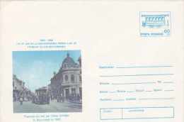 TRAMWAY PULLED BY HORSES,COVER STATIONERY,1994,ROMANIA - Tram