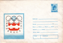 OLYMPIC GAMES - INNSBRUCK,2X COVERS STATIONERY,1975,ROMANIA - Inverno1976: Innsbruck