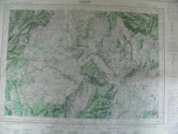 CARTE GEOGRAPHIQUE - ANDUZE - Villages Quatre Angles - Générargues - Chabian/Bourdiguet - Lévesque - Dions - Topographical Maps