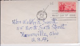 USA - 1959  - ENVELOPPE -   DE HONOLULU ( HAWAII ) A ZANZSVILLE ( OHIO ) - Cartas & Documentos