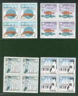 POLAND 1987 10TH ANNIV POLISH ANTARCTIC STATION ANIMALS NHM BLOCKS ARCTOWSKI SEAL PENGUIN FISH BIRD CRAYFISH POLAR Ships - Fauna Antartica