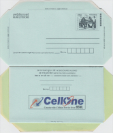 India   Cellone  Mobile  Communication Advertisement  Inland Letter Sheet  #  49655 - Aerograms