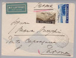 Afrika Eritrea 1937-06-06 Militärpost #130 Brief Nach Parma - Erythrée