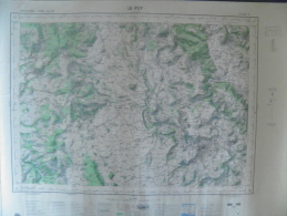 CARTE GEOGRAPHIQUE - Le Puy - Villages Aux Quatre Angles - Jax - Donaze/Malleys - Pissis/Granges - Orzilhac - Cartes Topographiques