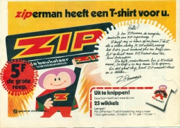 Reclame Uit Oud Magazine 60s - ZIP - Ziperman - Chocolate
