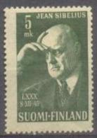 1945 Jean Sibelius Mi 319 / Facit 310 / Sc 249 / YT 333  MH / Neuf Avec Charniere / Ungebraucht [lie] - Neufs
