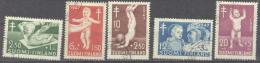 1947 Antituberculosis Stamps Mi 341-5 / Facit 340-4 / Sc B82-6 / YT 326-30 Used / Oblitéré / Gestempelt [lie] - Oblitérés
