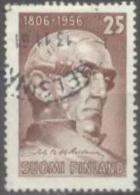 1956 Johan Vilhelm Snellmann Mi 455 / Facit 459 / Sc 339 / YT 438 Used / Oblitéré / Gestempelt [lie] - Used Stamps
