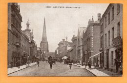 Hereford Broad Street 1905 Postcard - Herefordshire