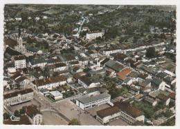 JOLI CLICHE : CPSM COLORISEE NEUVES MAISONS, VUE AERIENNE, LE CENTRE, MEURTHE ET MOSELLE 54 - Neuves Maisons