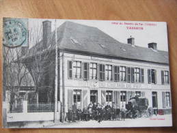 P1 -  62  LUMBRES HOTEL DU CHEMIN DE FER VASSEUR GROS PLAN ANIMEE TOP RARE - Lumbres