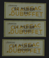 Lis01 Vignettes LISA  EC 0.80, LV 0.97  ,  LP 1.05  : L'Adreese - Chaissac Dubuffet - 2010-... Illustrated Franking Labels