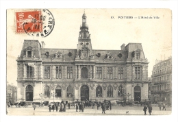 Cp, 86, Poitiers, L'Hôtel De Ville, Voyagée 1911 - Poitiers