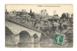 Cp, 86, Poitiers, Le Pont Et Les Coteaux Du Tunnel, Voyagée 1916 - Poitiers