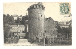 Cp, 86, Poitiers, La TOur Du POnt Achard, Voyagée 1906 - Poitiers