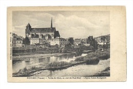 Cp, 86, Poitiers, Vallée Du Clain, En Aval Du Pont Neur, L'Eglise Ste-Radegonde - Poitiers