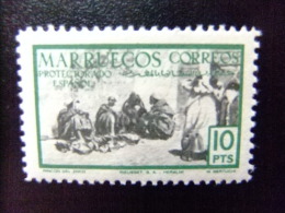 MARRUECOS ESPAÑOL1952 TERTULIA En Un RINCON Del ZOCO Edifil 355 * MH Yvert 433 * MH Valor Clave - Marocco Spagnolo