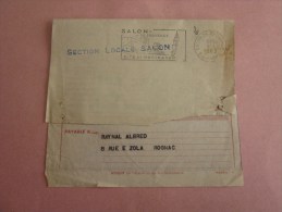 8/1/1963 Lettres En Franchise Civile Caisse Primaire Des Bouches-du-Rhône:Flamme Salon De Provence Cité De Nostradamus - Lettres Civiles En Franchise