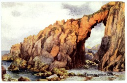 Art Scene - Natural Arch, Port Du Moulin, Sark - Artist Signed C.G. Blampied - Sark
