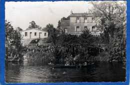 44 GORGES CITE SCOLAIRE D' ANGREVIERS LE PAVILLON DU DIRECTEUR SUPERBE ANIMATION ECOLIERS CARTE PHOTO DENTELEE N ET B - Gorges